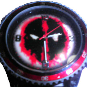 Original Marvel Deadpool Face Wristwatch, DPAQ16011, Needs Battery